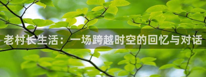 天辰娱乐：老村长生活：一场跨越时空的回忆与对话